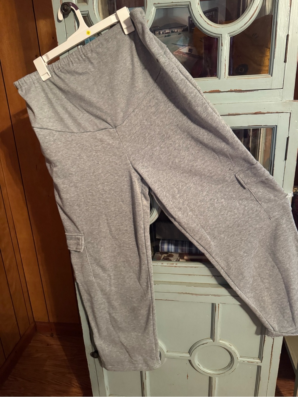 SHEIN Light Gray Maternity Size XL Lounge Pants